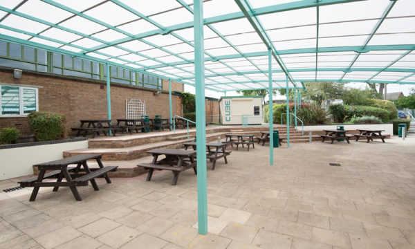 Polycarbonate Roof Canopy for Dining Area