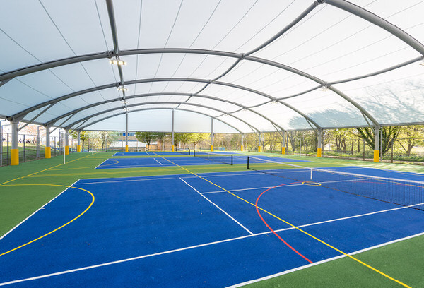 Sports canopy in Thomas Aveling School, Rochester, Kent