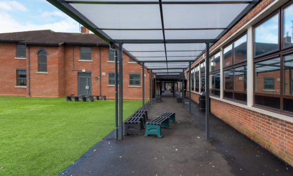 TRITON Covered Walkway at Nunnery Wood High School