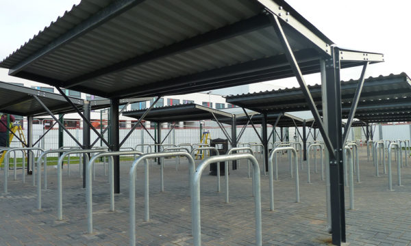 CENTAUR CS10 Bespoke Single-Row Asymmetric Cycle Shelter 