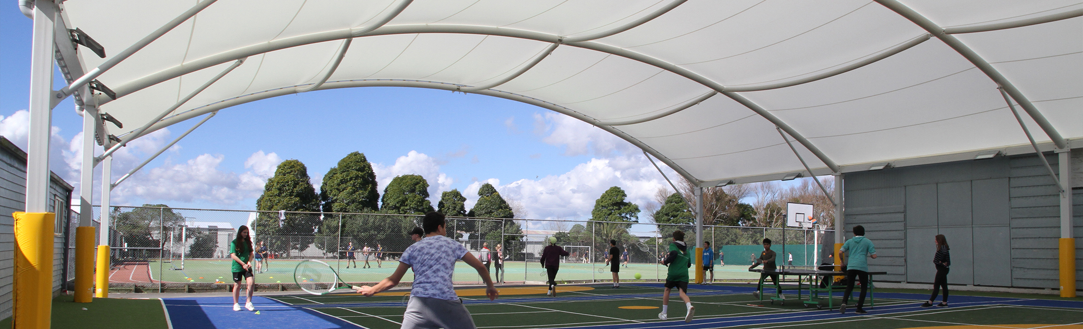 MUGA Tennis Court Canopy