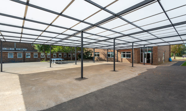 TRITON Monopitch Canopy at Hove Park School