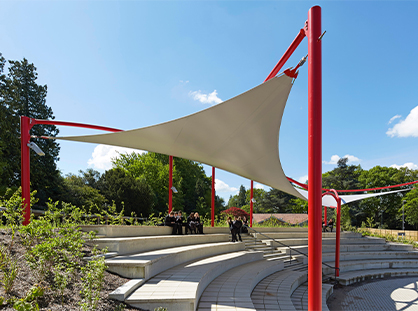 Fabric canopy outdoor classrooms