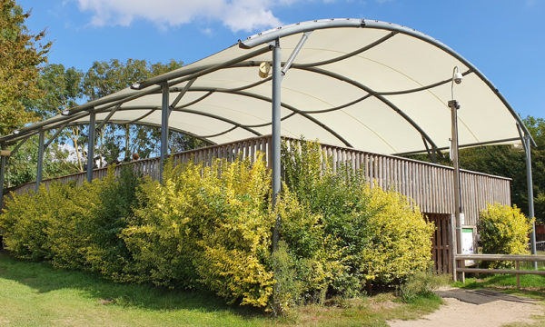 Barrel vault canopy at Wingham Wildlife Park, Penguin enclosure