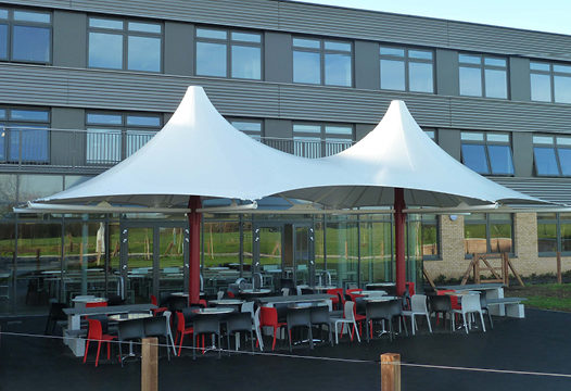 Cable Edge Conic Canopies