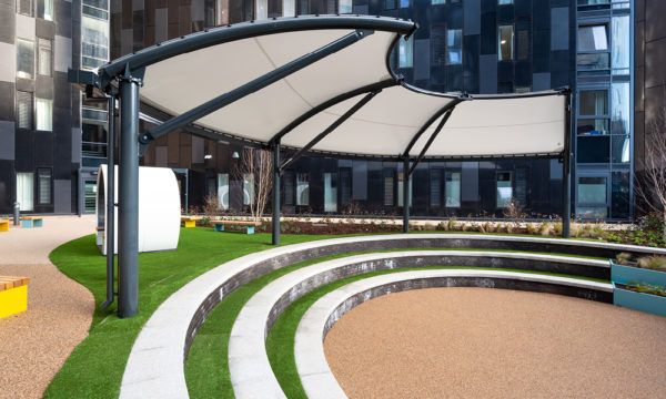 Bespoke Fabric Canopy at Onyx Student Accommodation