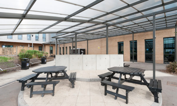 Polycarbonate Canopy for Dining Area