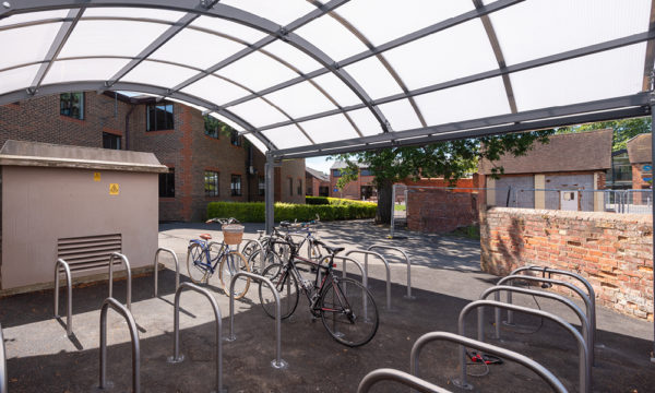 CENTAUR ST Cycle Shelter at Reading Blue Coat School