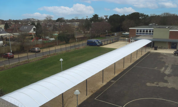 Polycarbonate Roof Covered Walkway