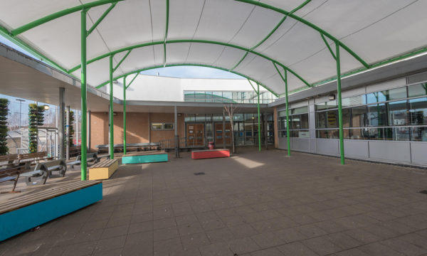 ORION Barrel Vault Fabric Canopy for Schools