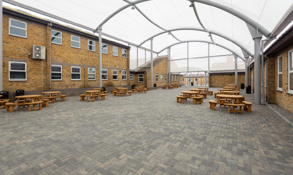 Bespoke Enclosed Canopy at Thomas Aveling School