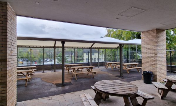 Covered Putdoor Dining Space for Schools