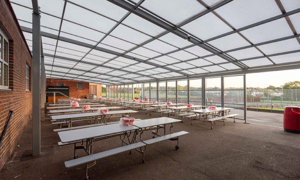 Dining canopy for schools