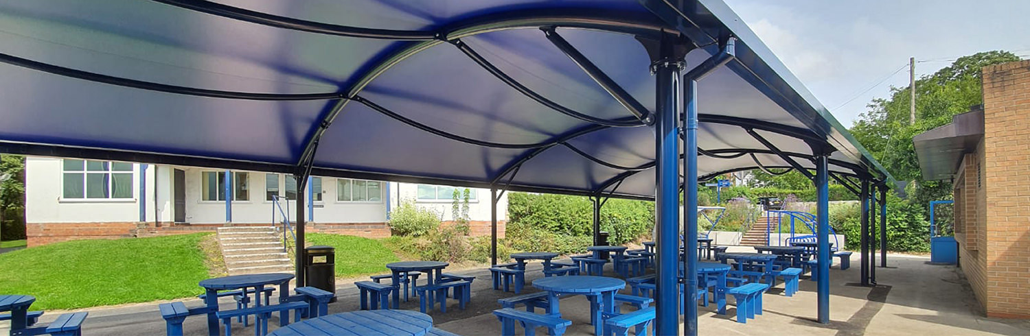 Outdoor classroom canopy, Queen Mary's Grammar School, Walsall