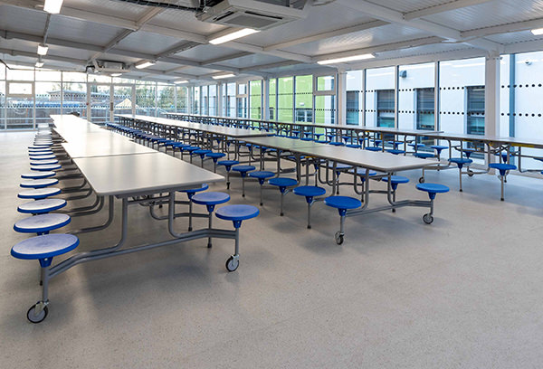 Enclosed Dining Canopy at George Salter Academy