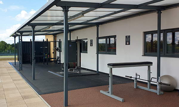 Gym canopy for Tonbridge School