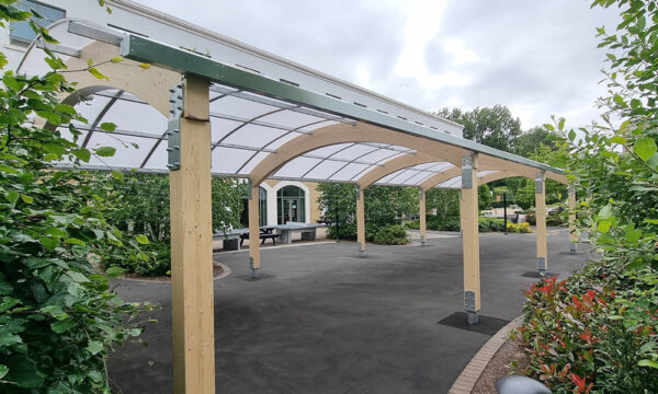 Timber Canopy for outdoor dining & social space