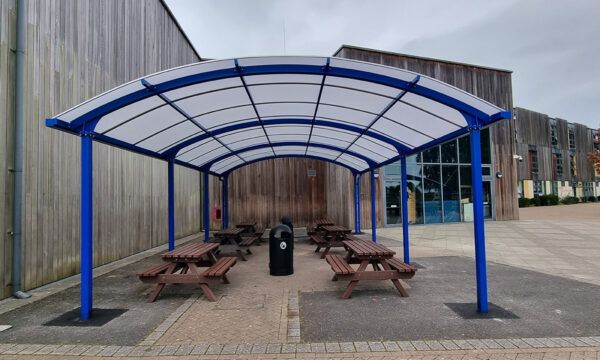 Polycarbonate School Playground Canopy for outdoor dining