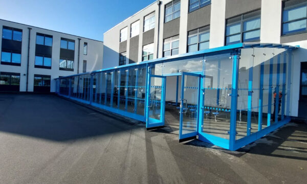 Polycarbonate School Playground Canopy for outdoor dining