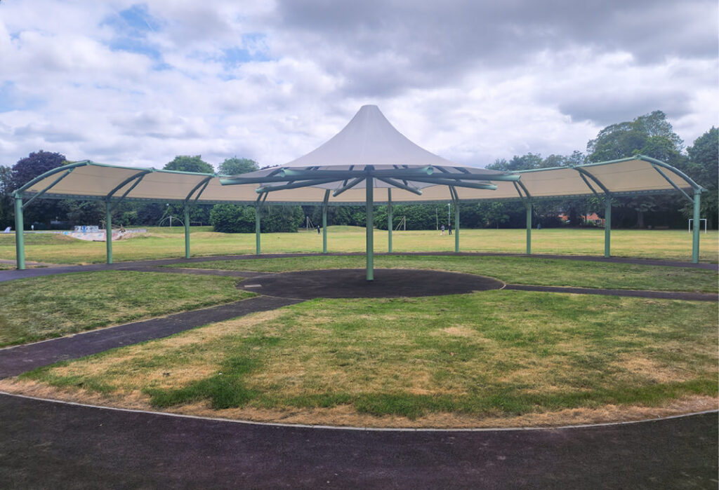 Southfield Park bandstand canopy