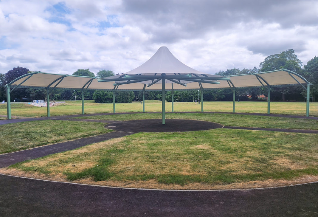 Southfield Park bandstand canopy